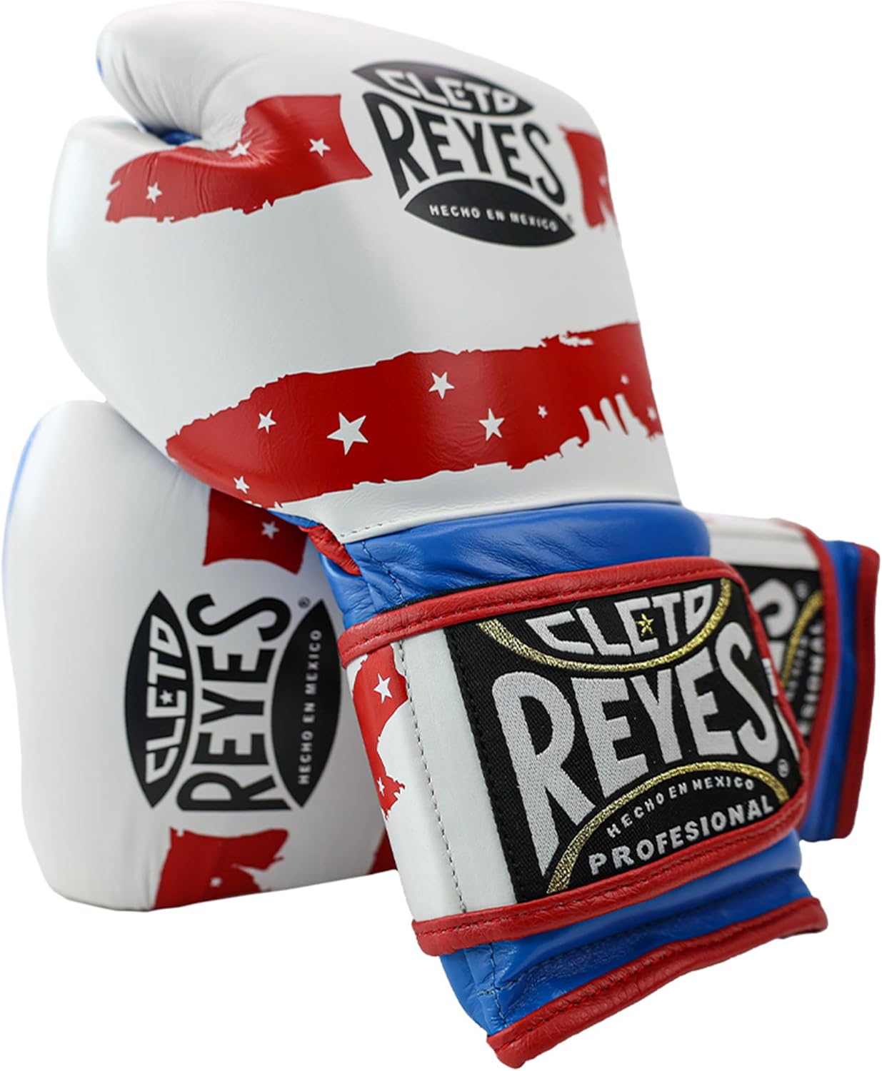 CLETO REYES Training Gloves with Leather Strap & Attached Thumb and Hook & Loop Closure, 16oz, USA