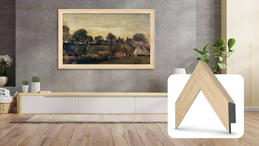  deco frame♡ Amazon.com: Frame My TV Deco TV Frames - Museum Maple Slim