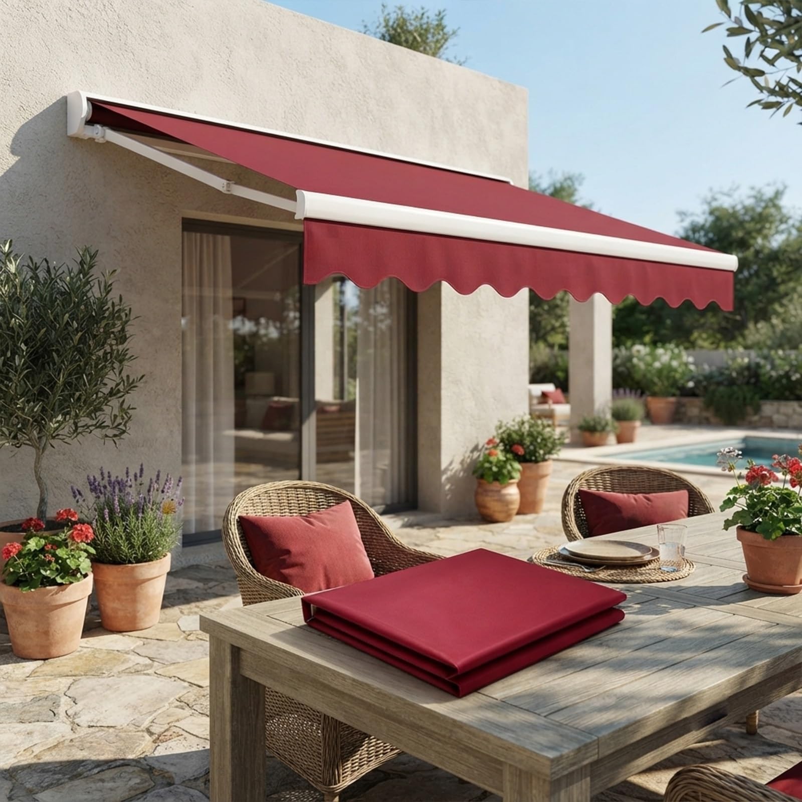 Recambios de lonas solares para solucionar el desgaste por sol y lluvia en patios