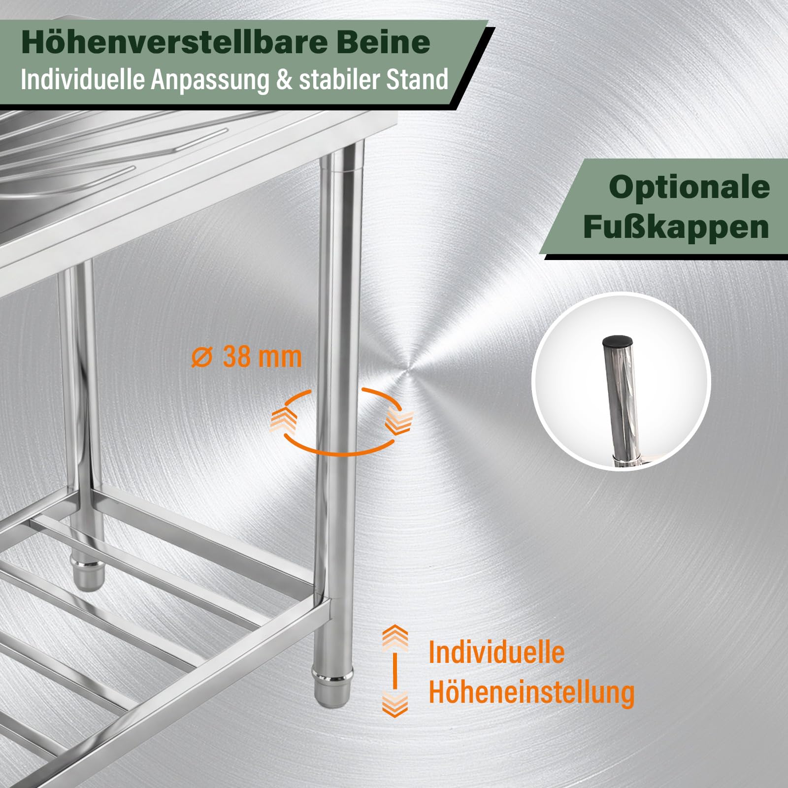 Edelstahl-Multi-Waschtisch FIX FIXKRAFT Outdoor