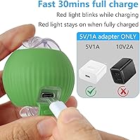 Vista 7 de Paquete de 2 juguetes interactivos para gatos de interior, juguete interactivo para gatos con cola de malla elástica, juguetes automáticos