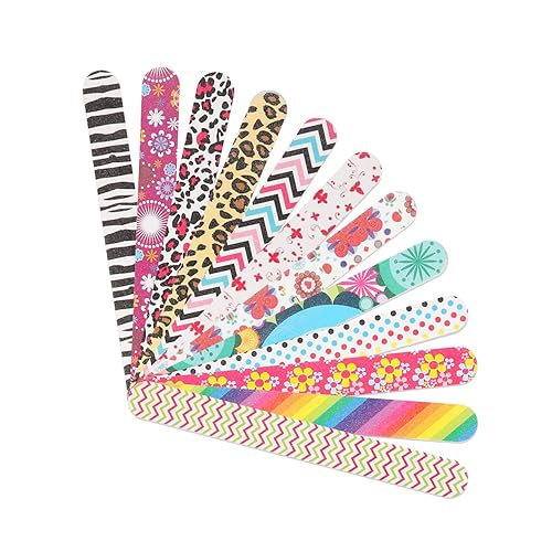 12 limas de uñas de grano 150150, tableros de esmeril para uñas, lima de uñas profesional de doble cara y pulidores para mujeres y niñas, uñas