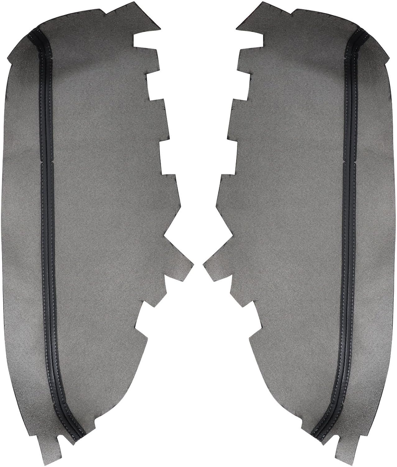 FZJDSD 2Pcs Black Front Door Panels Armrest Cover Microfiber Leather Skin Replacement Compatible with Toyota Avalon 2013 2014 2015 2016 2017 2018