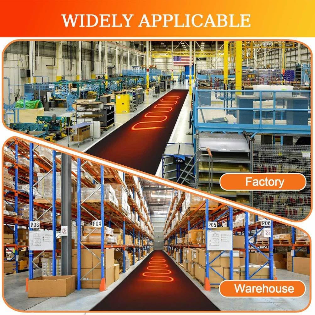 Outdoor Snow Melting Mats for Roof, Ice Dam Prevention Heating Mats, Roof Snow De-Icing Kit, Roof Heat Tape for Ice Dam & Pipe, 3 in/h Non Slip PVC Snow and Ice Melting Mat,3ftx14in