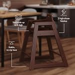 Foundations Highchair for Restaurants and Airbnbs, Durable, Easy to Clean, Neat Seat (Antique Cherry)