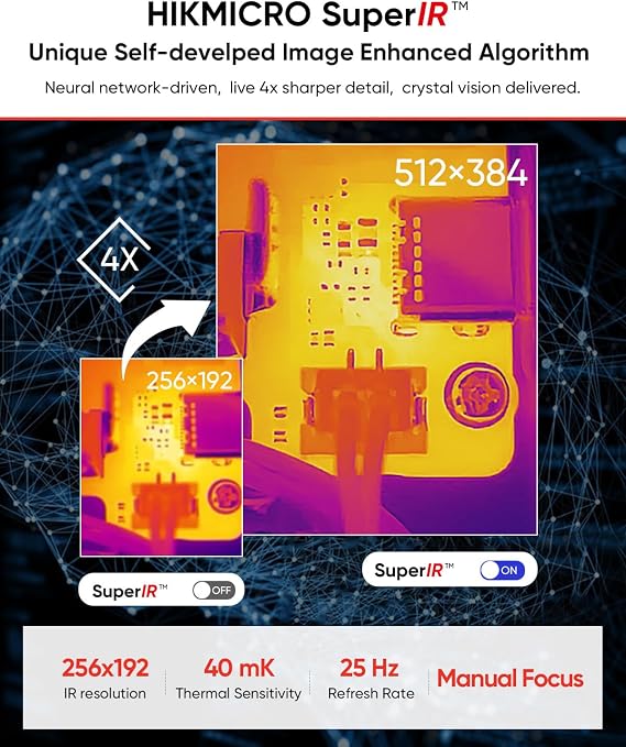 Mini2Plus V2 Thermal Camera, iOS/Android, 256x192 IR