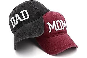 Personalized Embroidered Mom and Dad Baseball Caps - Unforgettable Gifts for Parents