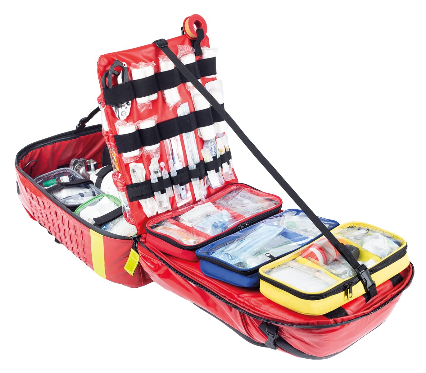 ELITE BAGS - PARAMED'S EVO Notfallrucksack | PLANE | rot | großvolumig | für die professionelle Notfallversorgung
