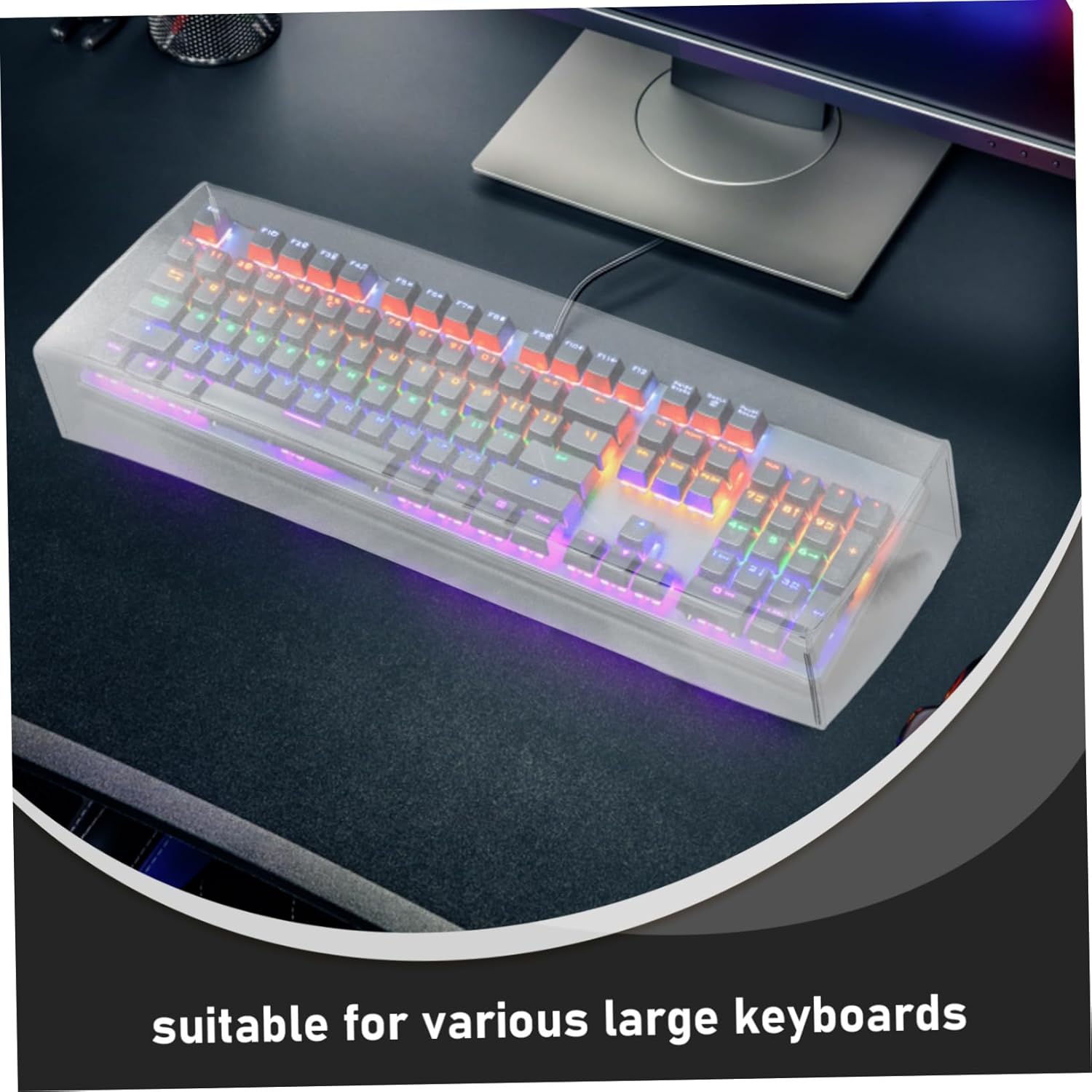 Acrylic Keyboard Dust Cover Transparent Mechanical Keyboard Protector for Gaming and Home Use