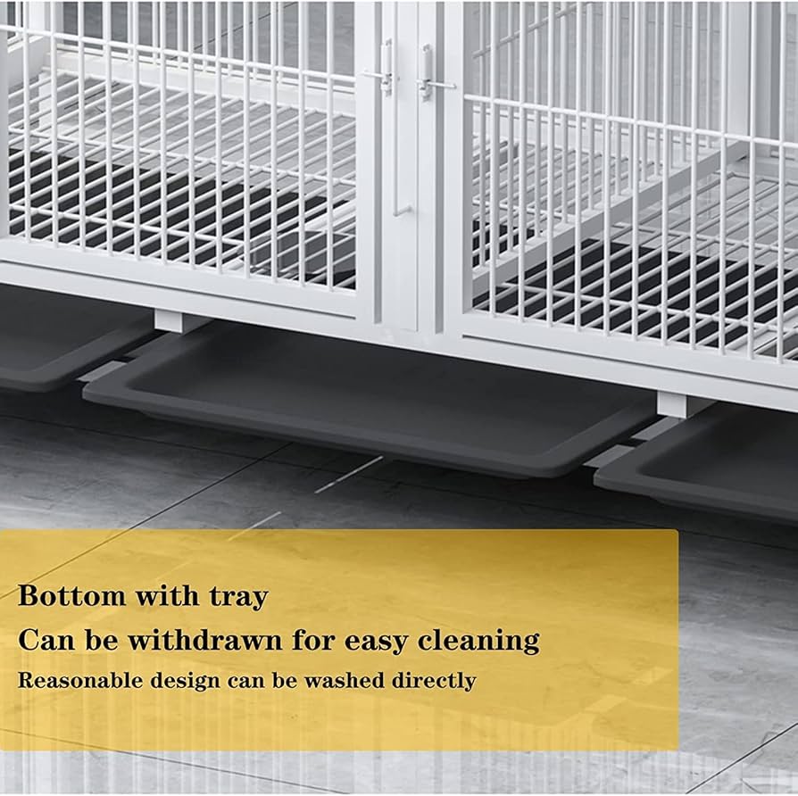 Amazon.co.jp: 頑丈な犬用ケージ、仕切り付きの強力な金属製の犬