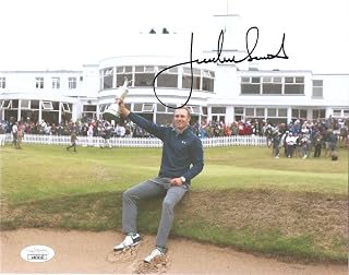 JORDAN SPIETH HAND SIGNED 8x10 COLOR PHOTO BRITISH OPEN CHAMPION JSA - Autographed Golf Photos