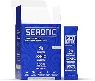 Liquid Electrolyte & Trace Mineral Sachets – 78+ Ionic Minerals from Marine Plasma | 100% Natural, Sugar-Free, No Additives | Restore Energy, Hydration & Cellular Balance (30 x 10ml Sachets)