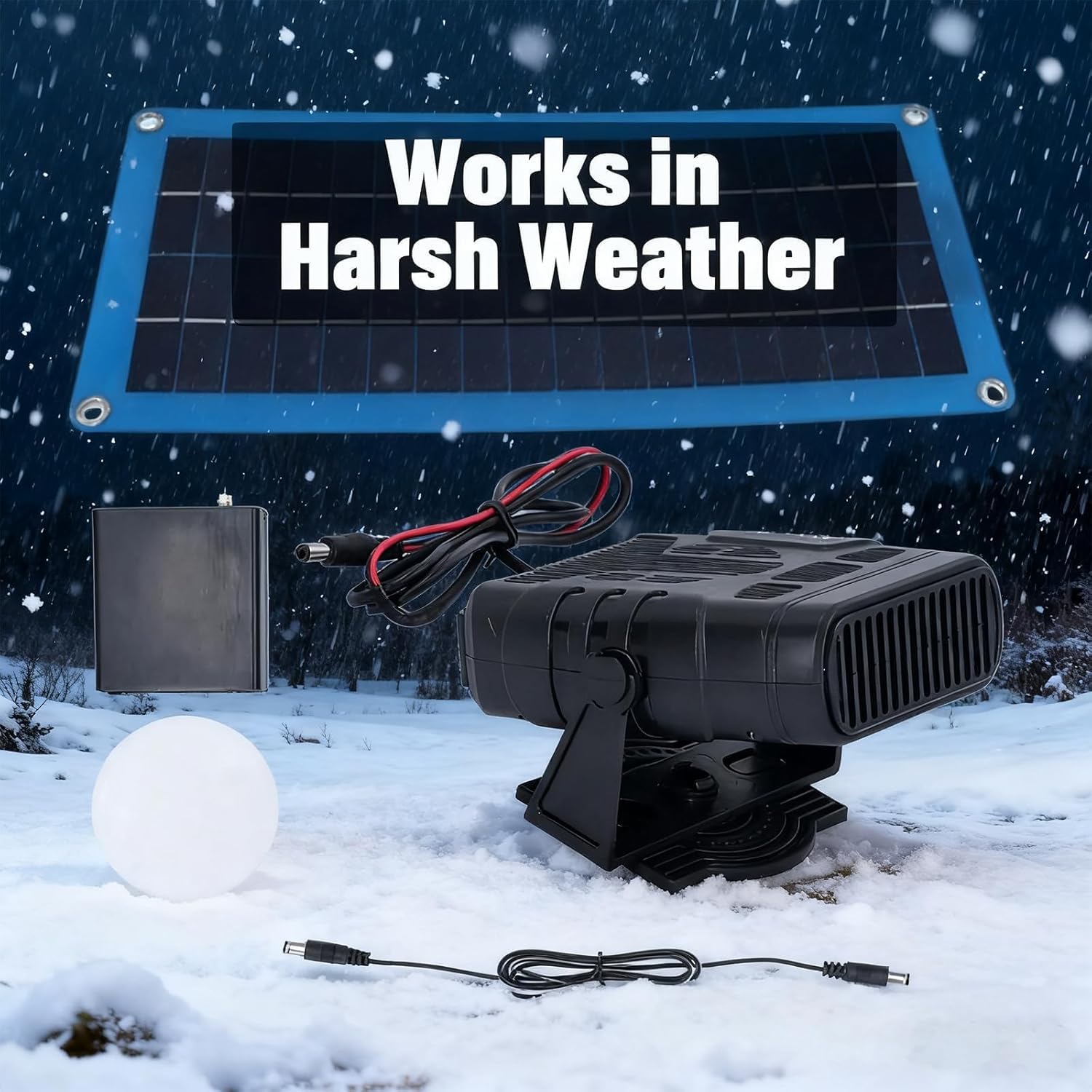 Solar Heater for Greenhouse,2025 New Portable Chicken Coop Heater Solar Powered for Winter,20/30W Solars Powered Heaters with Overheat Protection,for Car Chicken Kitten Puppy Pets (2PC)