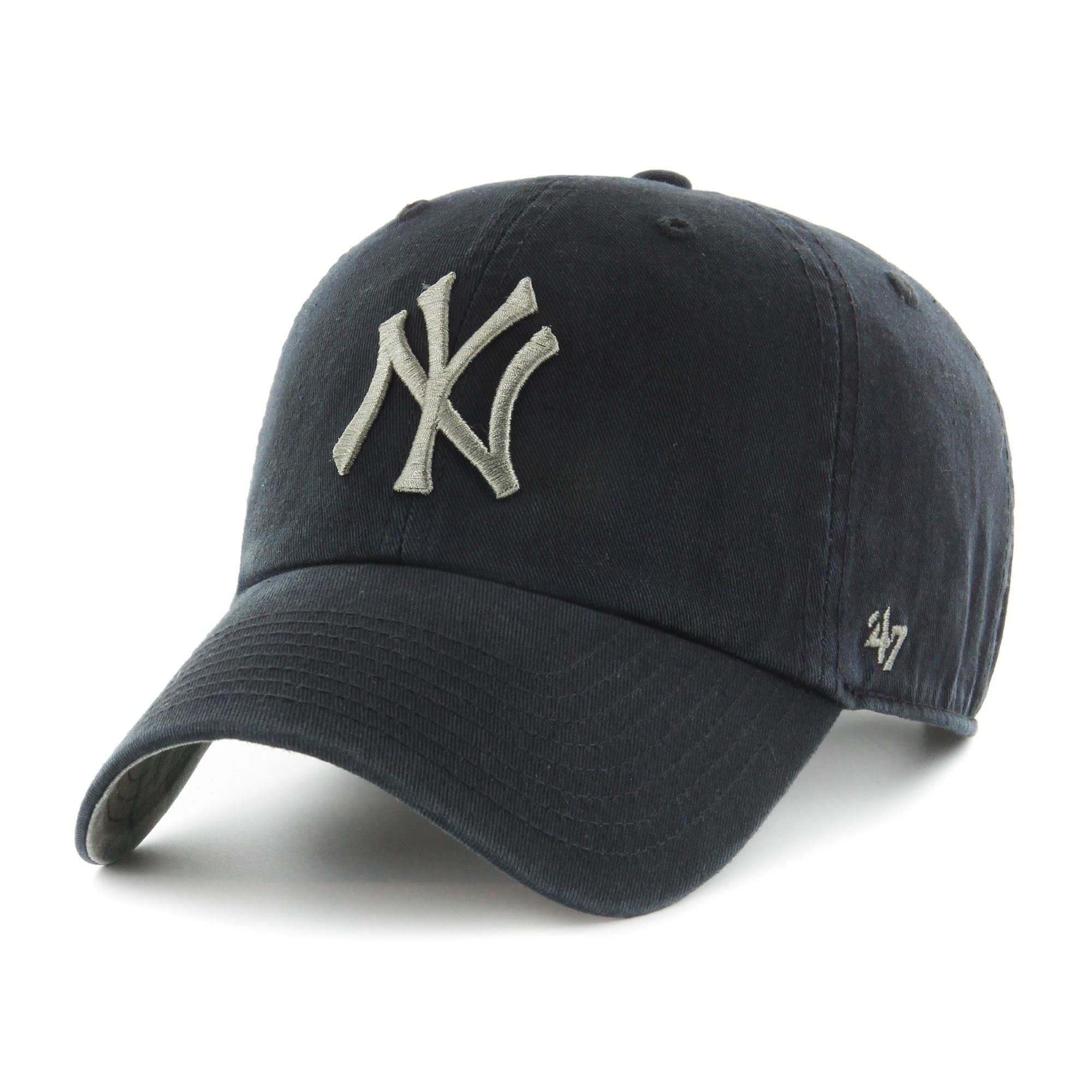 47 New York Yankees Black MLB Ballpark Camo Clean Up Cap - One-Size