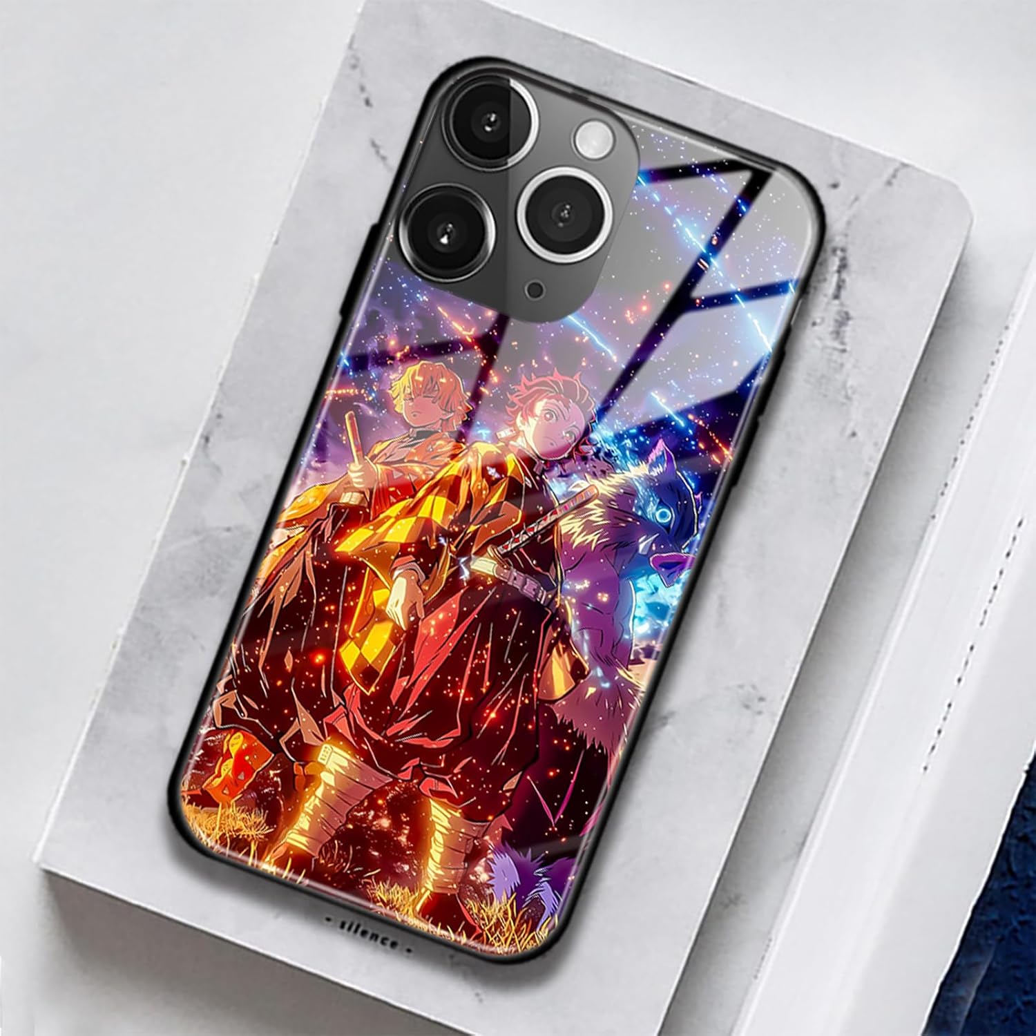 Creative Anime Art Phone Case for iPhone 15, Originality Design Glass Cover, Awesome Cool Manga Shell - Image 3