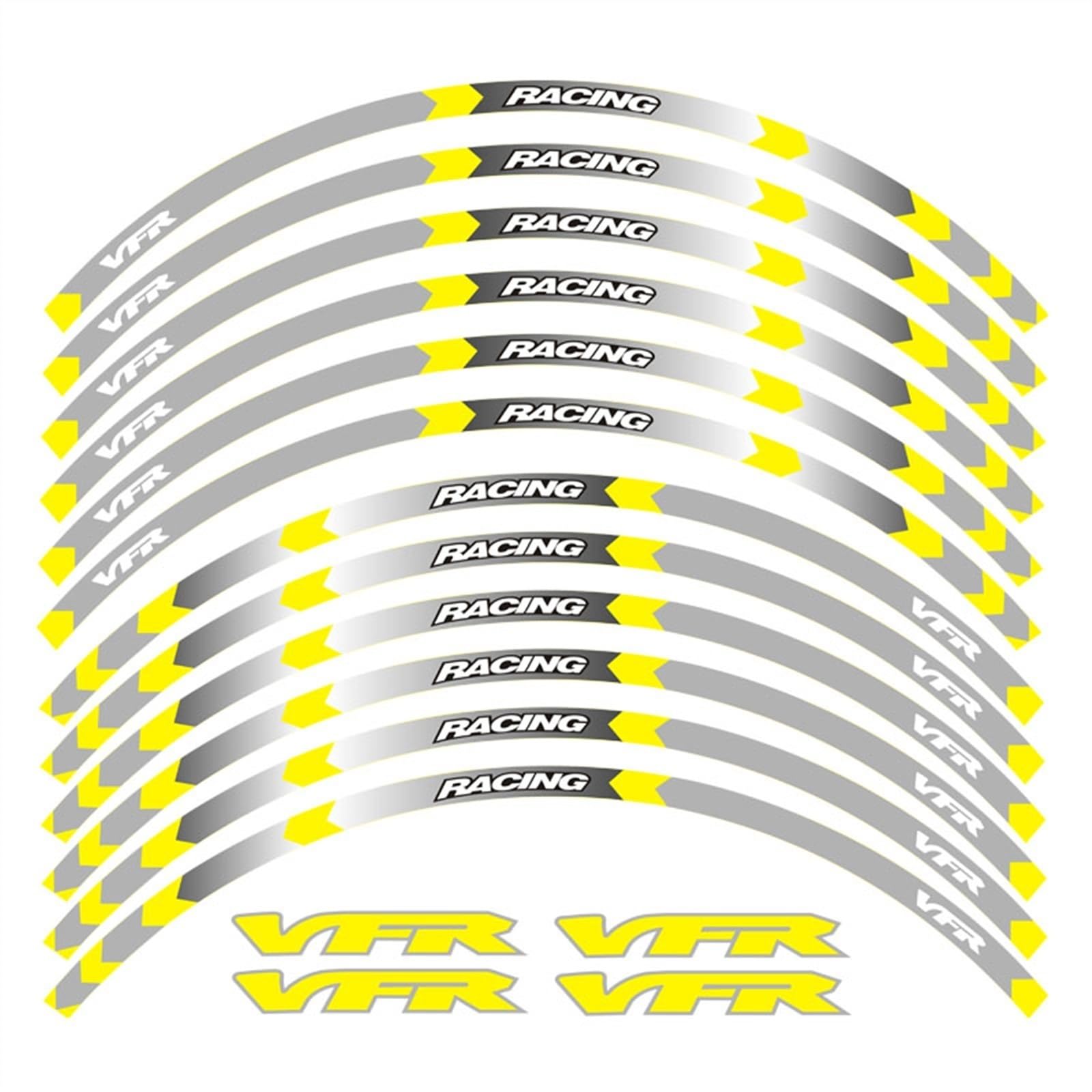 Motorcycle Wheels Tape Motorbike Decals Rim Strips for VFR VFR750 VFR800 VFR1200 VFR1200F Decorative(Color7)