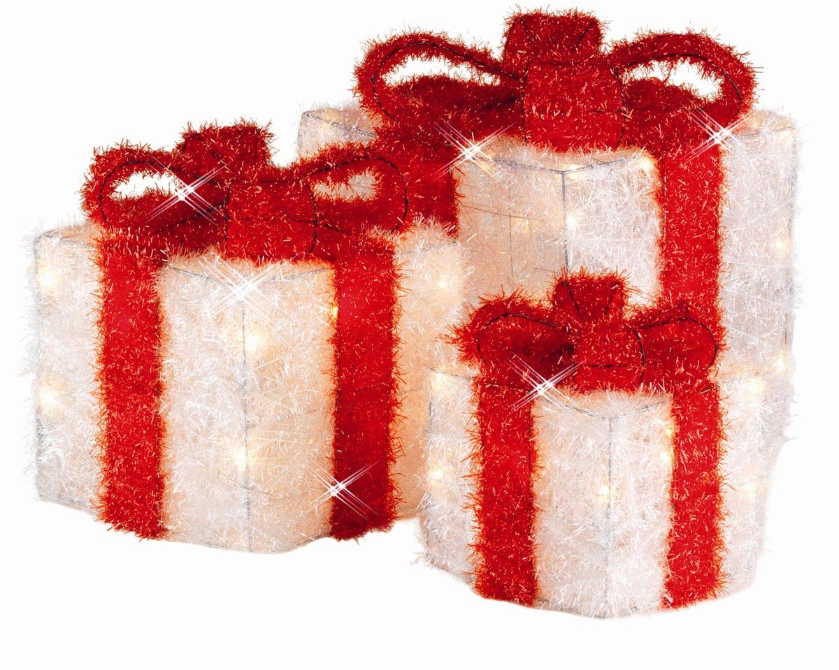 Cubes cadeau LED Kaemingk avec minuterie pour éclairage sans fil