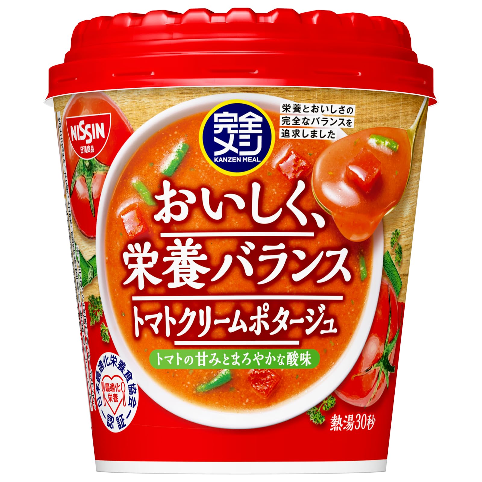 Amazon | 【完全メシ】日清食品 トマトクリームポタージュ 12食セット