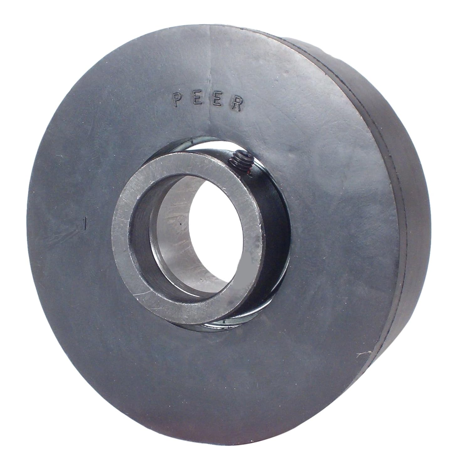 RCR-16L Rubber/Cast Iron Interliner, Narrow Inner Ring, Set Screw Locking Collar, Single Lip Seal, 1" Bore, 2.250" Cylindrical OD, 2" ID
