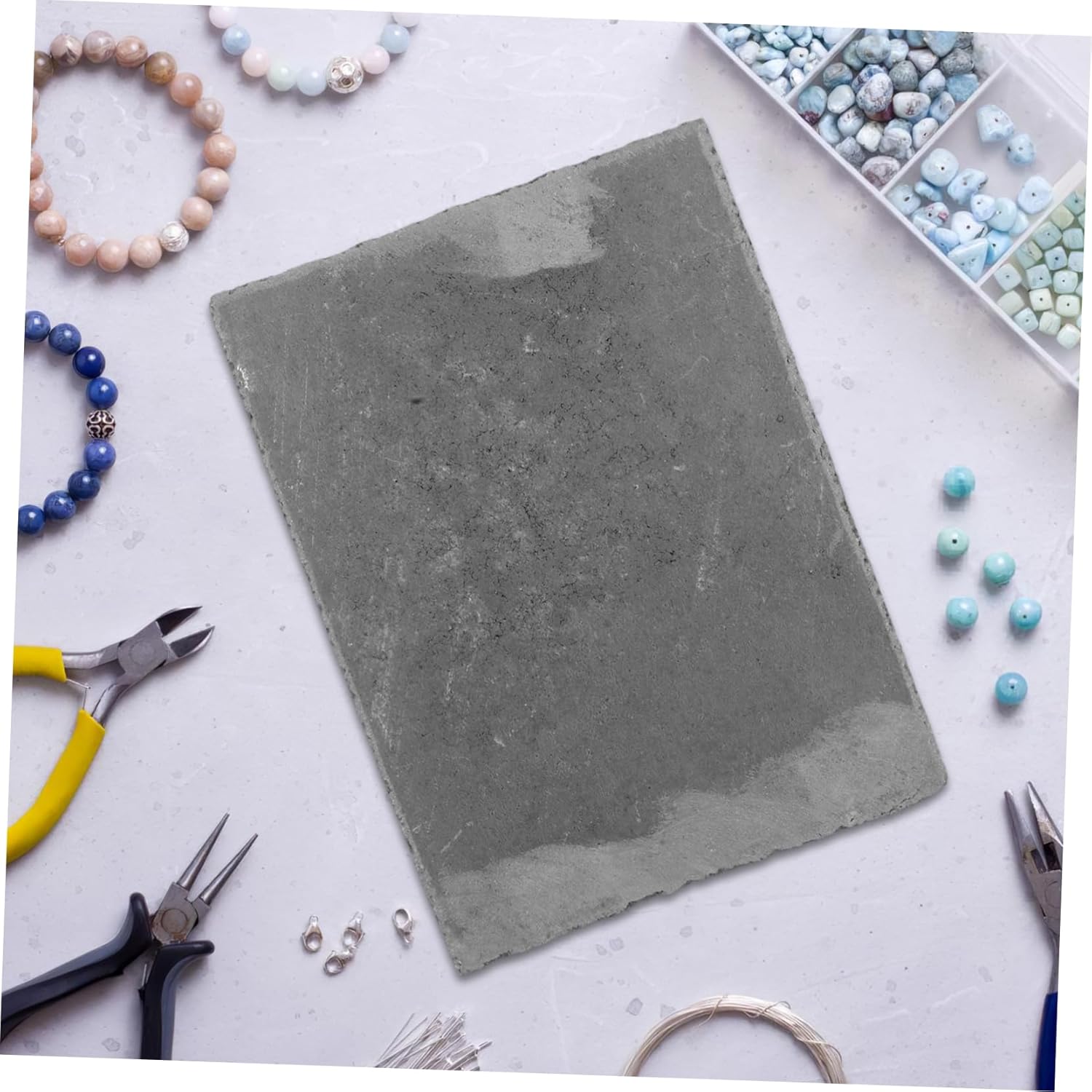 NUOBESTY Heat Resistant Porcelain Board Clay Art Insulation Board Pottery Jewelry Supplies Firing Accessories