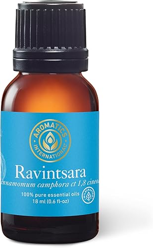 Aromatics International Premium Organic Ravintsara Essential Oil 18ml | 100% Pur