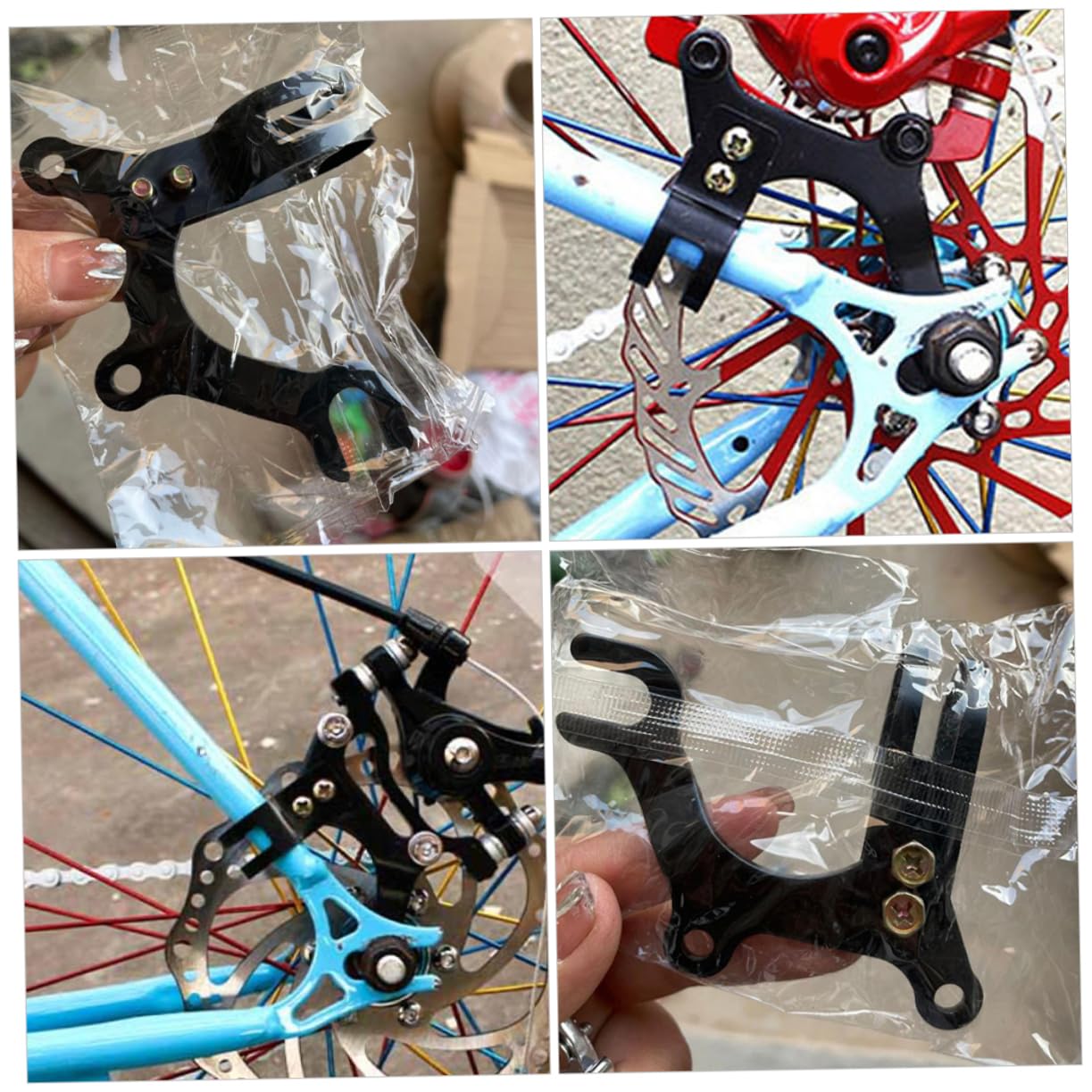 SOIMISS Einstellbare Bremsadapter Für Fahrräder Disc Brake Umrüstungsbrackets Für Gewöhnliche Fahrräder Zu Installieren Langlebigem