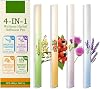 4Pcs Herbal Diffuser Pen,Aromatherapy Inhaler Stick,Dual-Action Herbal Purifier Pens,Portable Vaporless Fum Inhaler for Cleanse,Breathing Aid & Oral Freshening,Plant-Based Aromatherapy Pen (1Box)