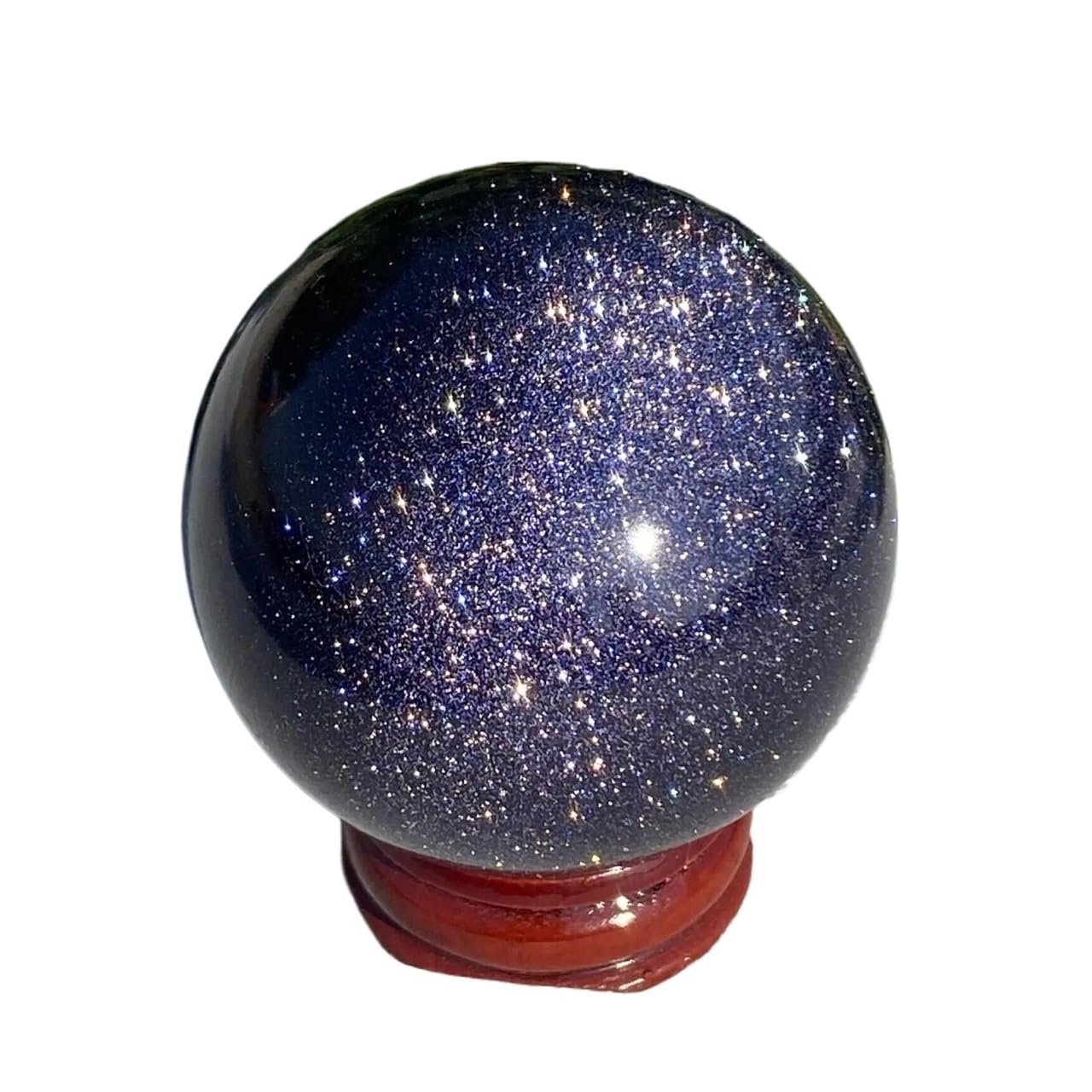 AARTERZZA 900-1000g Golden Flash Obsidian Sphere Palm Stone