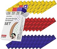 Vista 7 de stedi Esponja de lijado para construcción de modelo Gundam, herramientas de modelo de pasatiempo, bloque de lijado manual impermeable, lijado húmedo