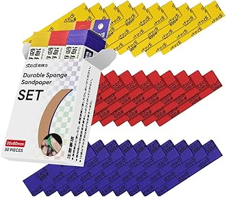 Sanding Sponge for Model Gundam Building,3mm Hobby Model Tools Hand Sanding Block Waterproof Wet Dry Reuse #400#600#800 Grit Sandpaper, 30 Sheets