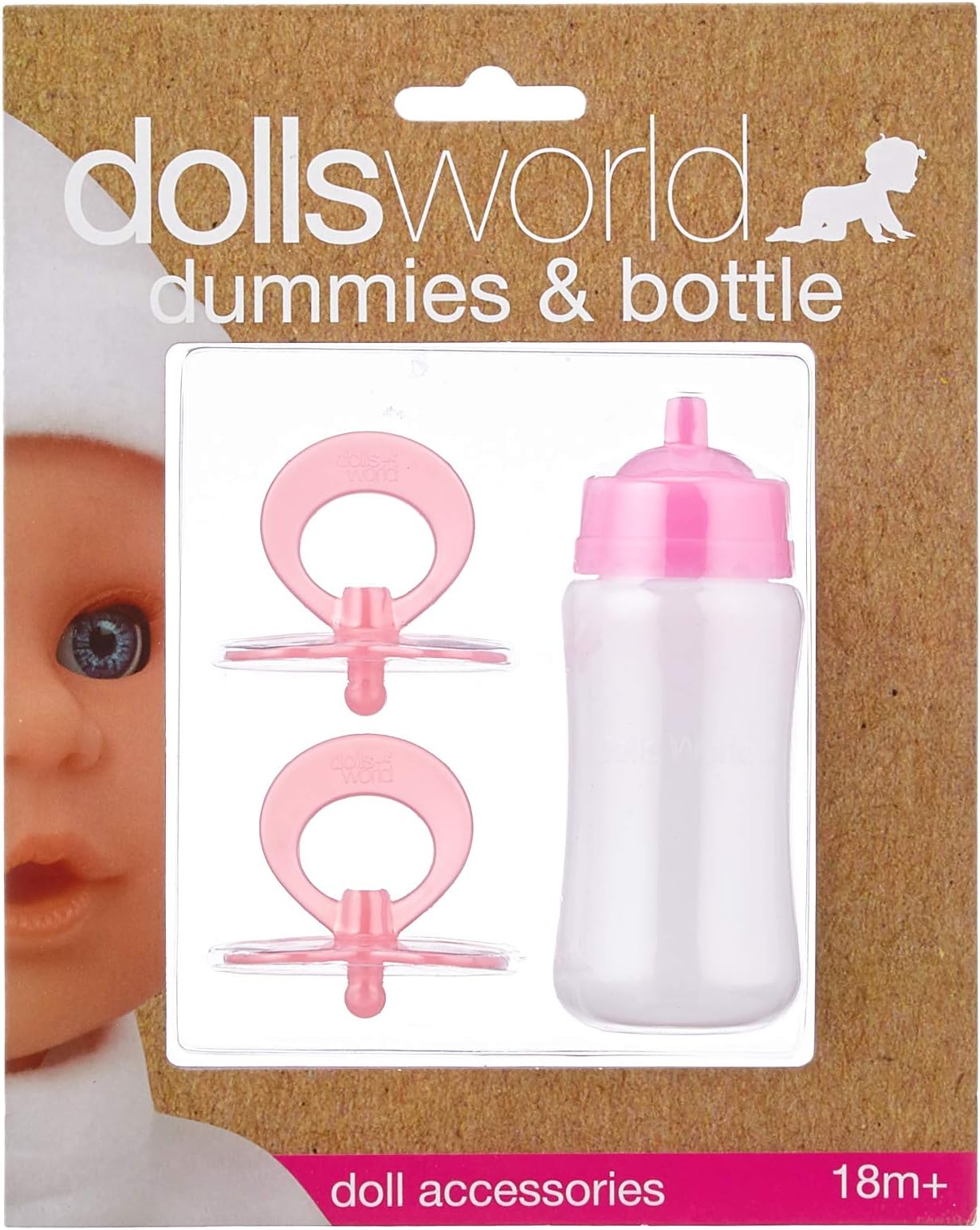 DOLLSWORLD from Peterkin | Deluxe Dummies & Bottle | Includes drinking bottle and 2 dummies | Dolls & Accessories | Ages 18m+