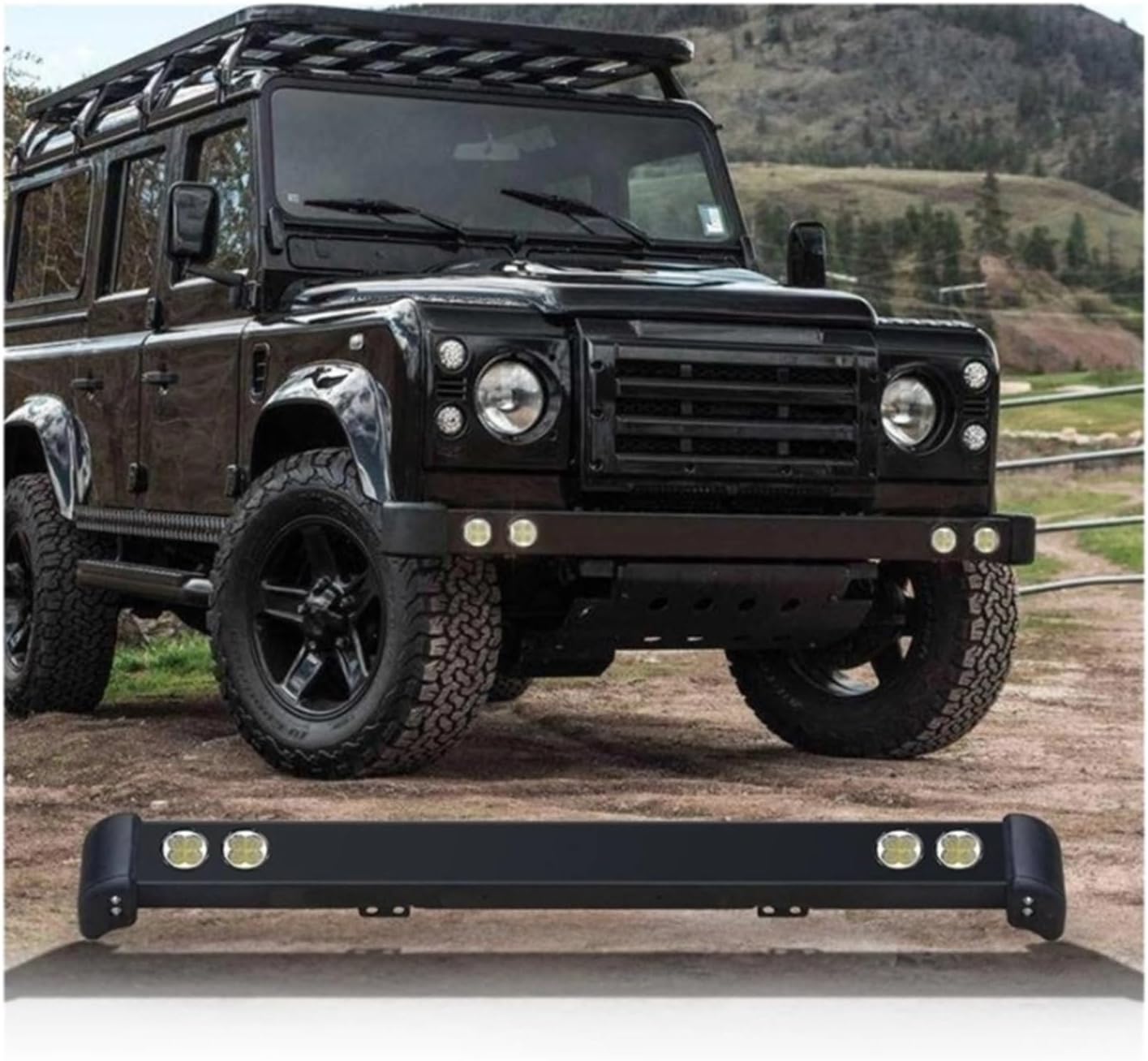 Compatible with Land Rover Defender 90/110 L663 2020+, Front Bumper - Original Type, OEM Fit Direct Replacement, Heavy-Duty Exterior Protection Accessory