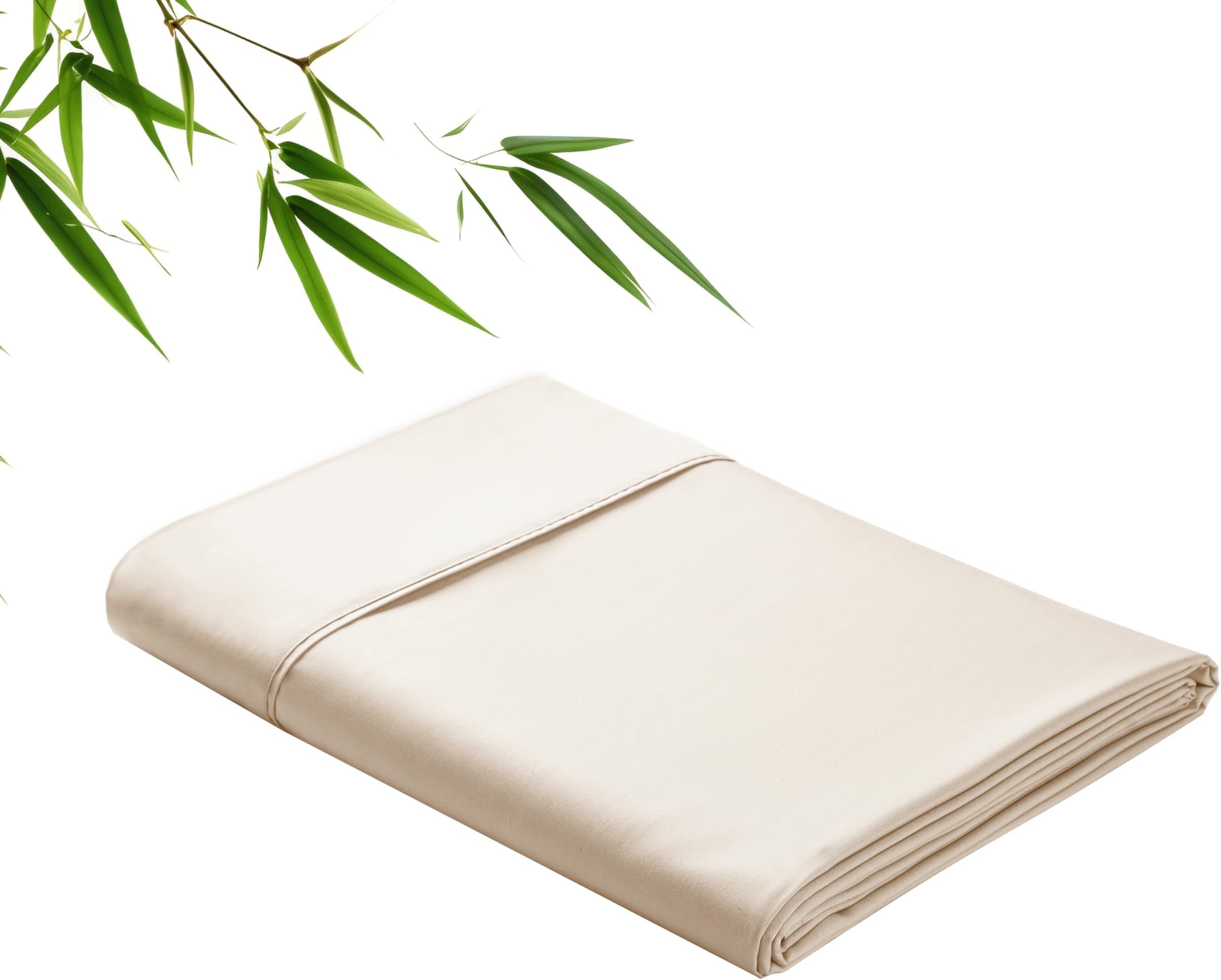 Bamboo Viscose Flat Sheets Only, 400 Thread Count Sateen