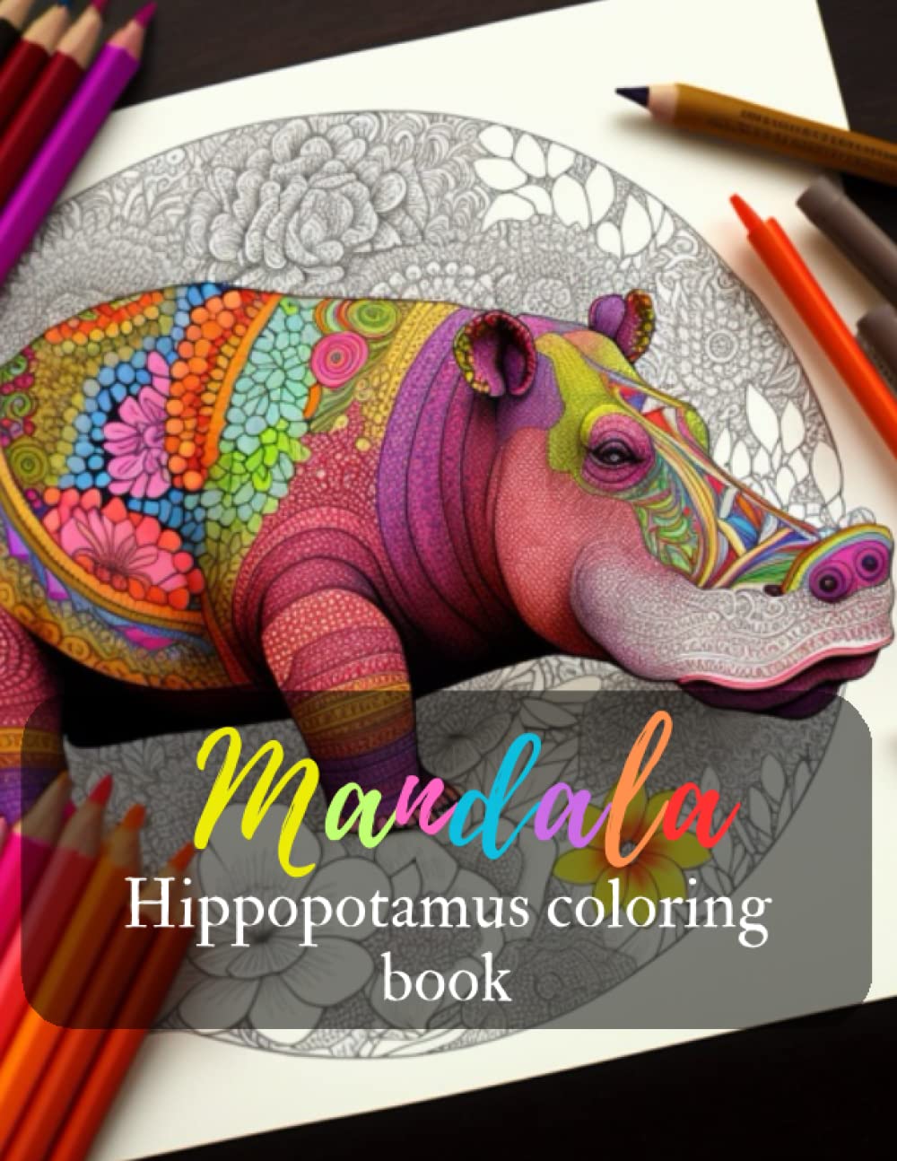 Mandala Hippopotamus coloring book: "Relaxing and Creative Coloring Pages Featuring Adorable Hippopotamus Mandala Designs"