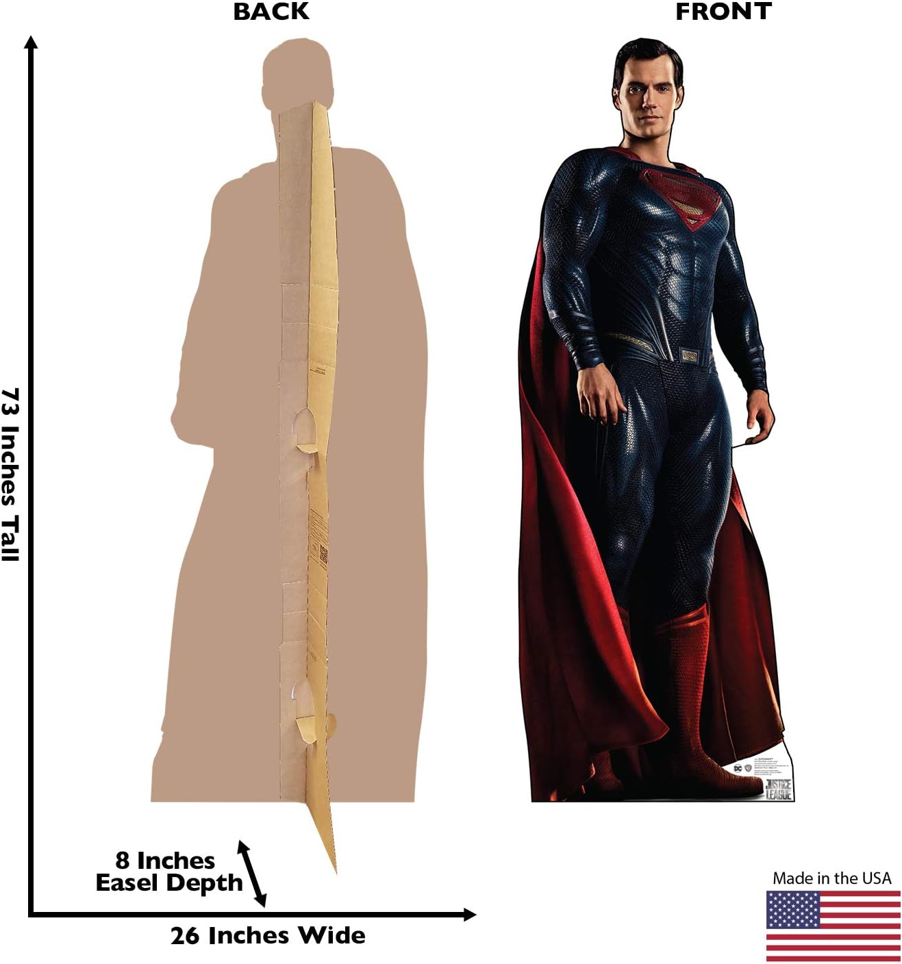 Cardboard People Superman Life Size Cardboard Cutout Standup - Justice League (2017 Film)