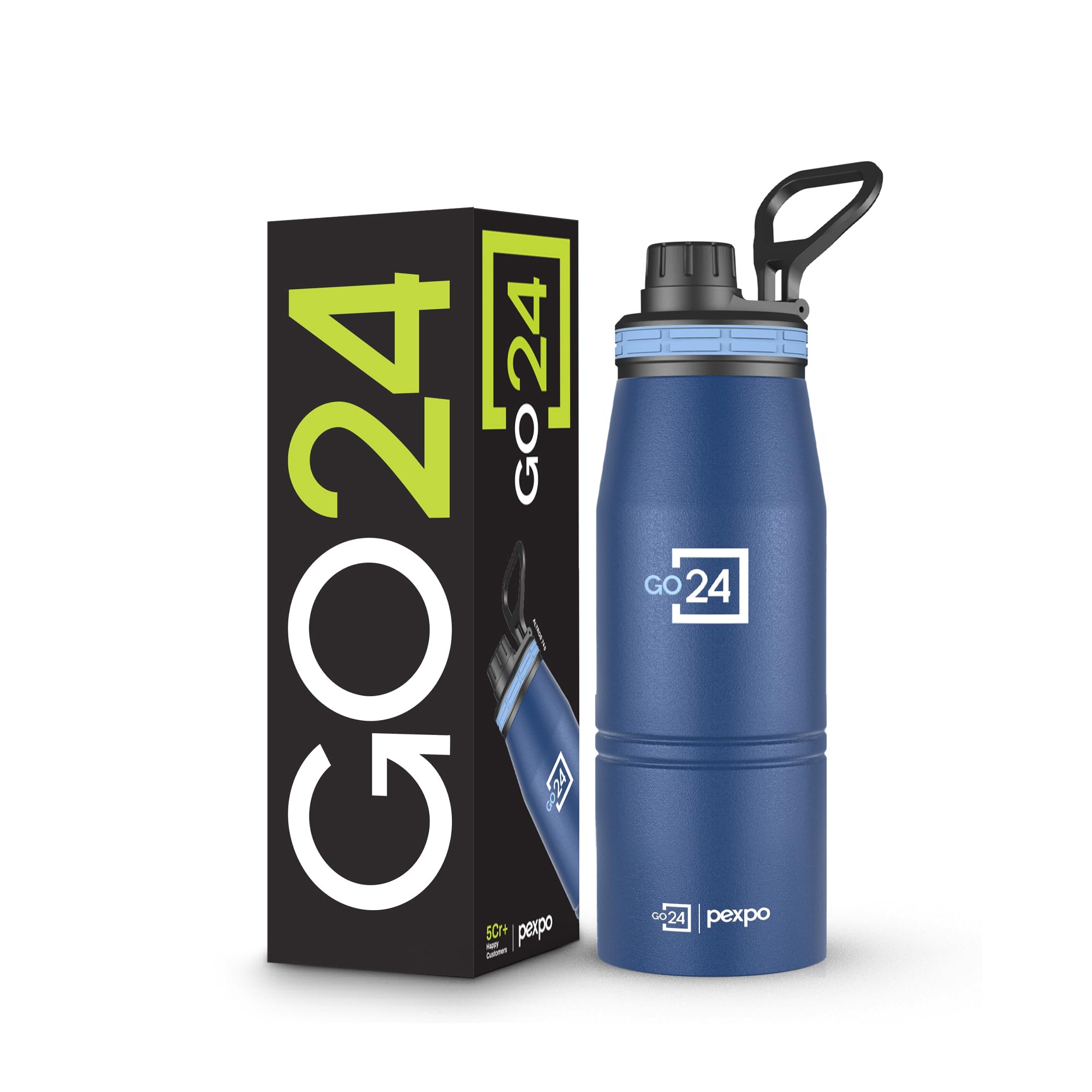Go24 pexpo Stainless Steel Water Bottle 1 Litre, 3 Layer Vacuum Insulated — Amazon image 18
