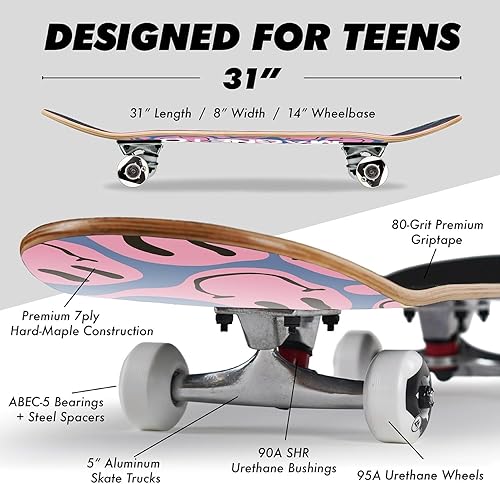Vista 41 de Magneto Complete Cruiser Starter Skateboard