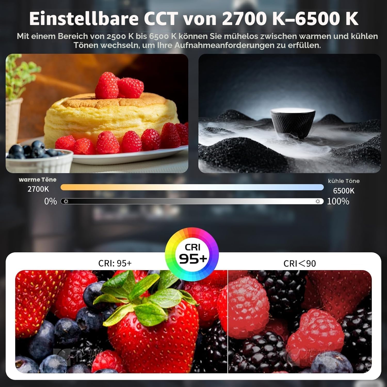 ULANZI UA20 Luftschlauchleuchte, 20W Bi-Color tragbare LED Tube Light, Magnetische Videoleuchte Dimmbare 2700-6500K mit CRI95+, Aufblasbare Fotobeleuchtung für professionelle Videos & Fotografie