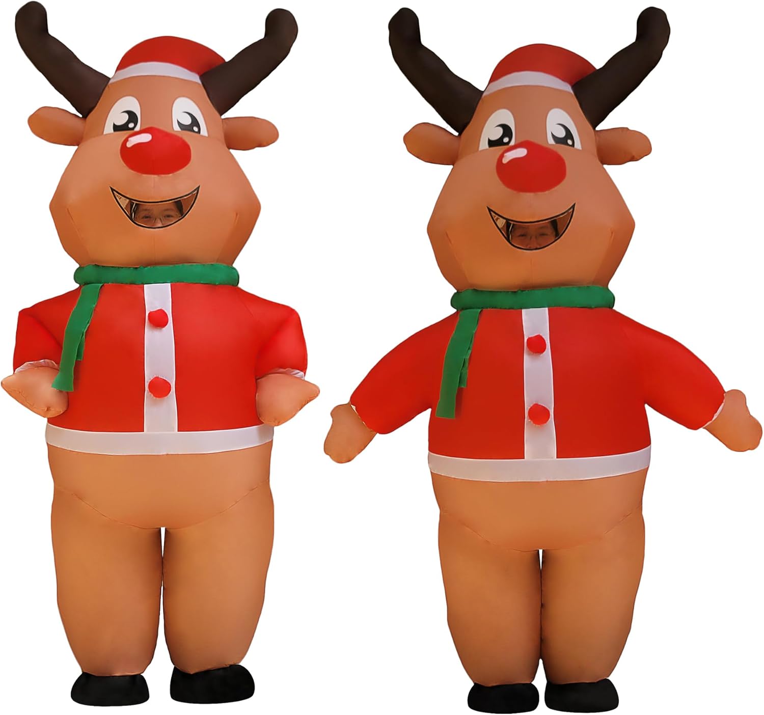 Christmas Inflatable Reindeer Costume Adult Halloween Inflatable Costume for Men/Christmas/Halloween (Inflatable Reindeer)
