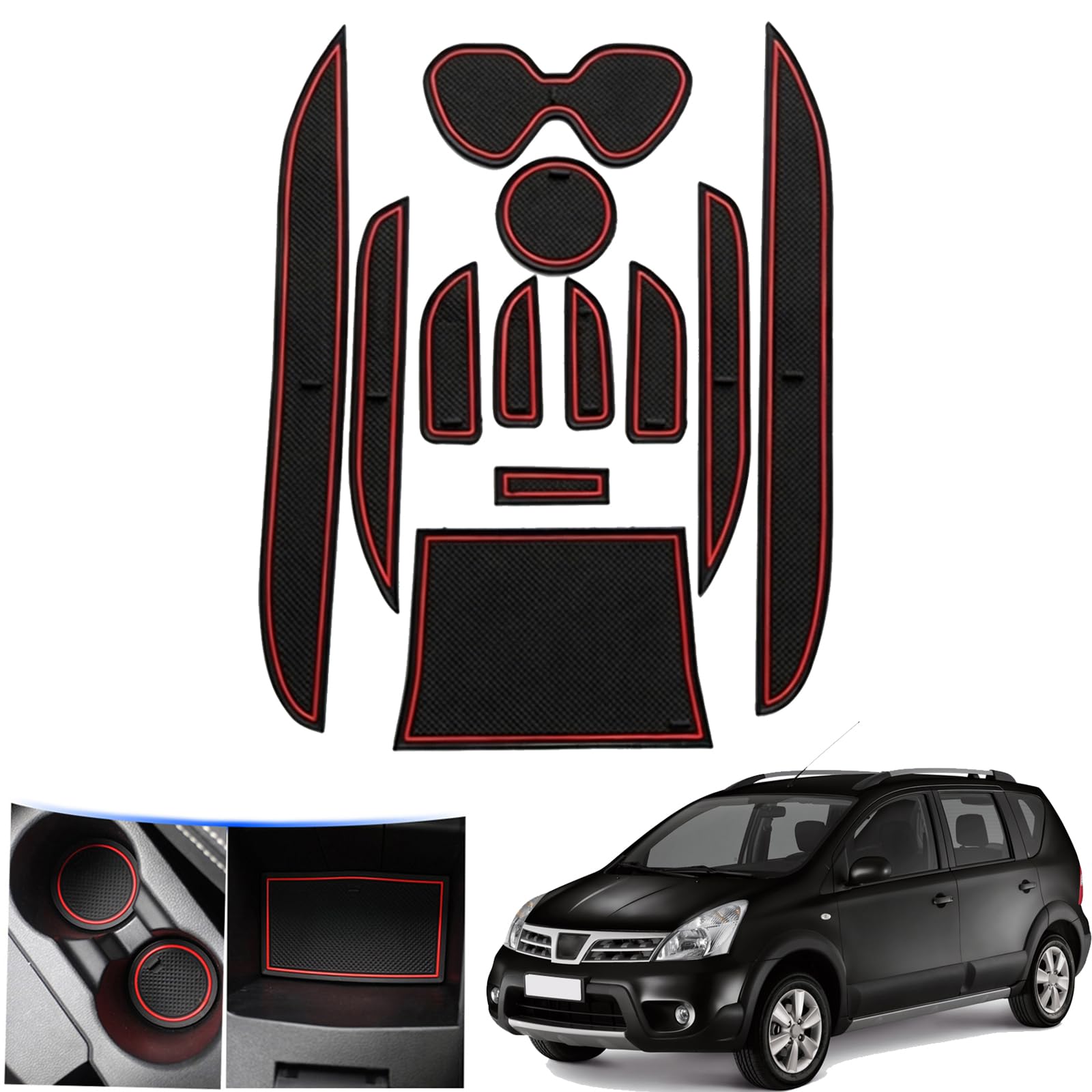 Forros de consola central para Nissan Livina ideales para viajes familiares