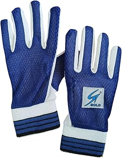 Premium Cricket Wicket Keeping Gloves with Soft Cotton Palm for Comfort, Breathable Toweling Wrist Support with Velcro for Men/Youth/Adults