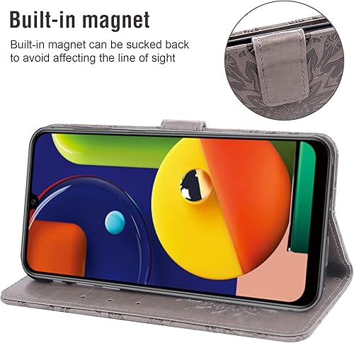 Miniatura 10 de Funda de teléfono para Samsung Galaxy A50 con protector de pantalla de vidrio templado, funda magnética de cuero, soporte para tarjetas, accesorios