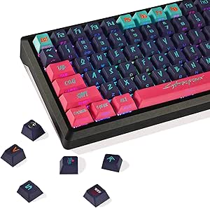 YMDK Cherry Profile Cyber Style Side-lit Shine Through Translucent ...