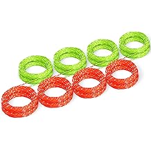 Eventronic 8 Pack AL2420PD Reemplazo Twisted Trimmer Line Compatible con Todos los Trimmers de Cuerda de 15 Pulgadas de EGO Weed Eater, Pre-Corte de Doble Color 0.095" 112Ft Weed Wacker L&iacute;nea de Cuerda para EGO Trimmers String