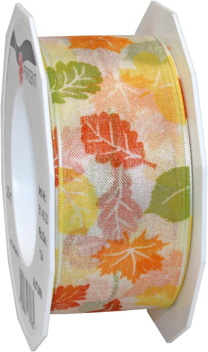 Präsent FOREST Linen Look Ribbon, Purple, 40 mm-15 m