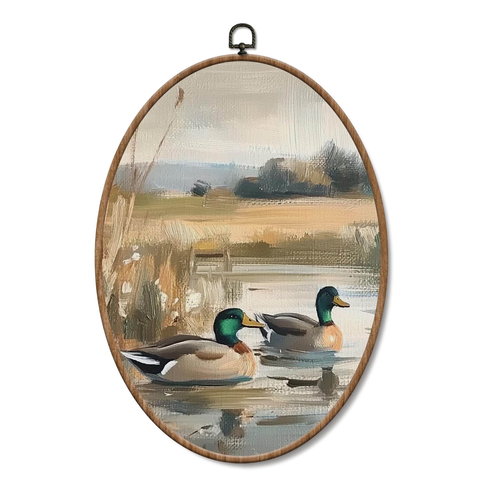 Amazon.com: Yorhifa Vintage Mallard Duck Framed Wall Art