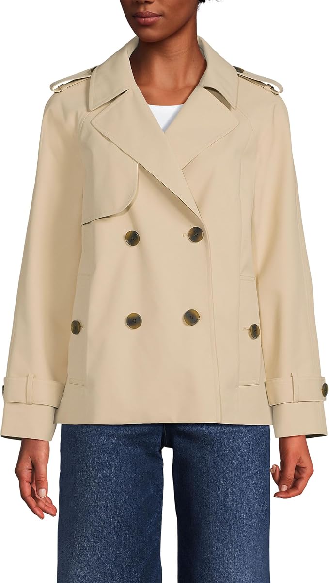 Lands' End Women's Trench Rain Jacket