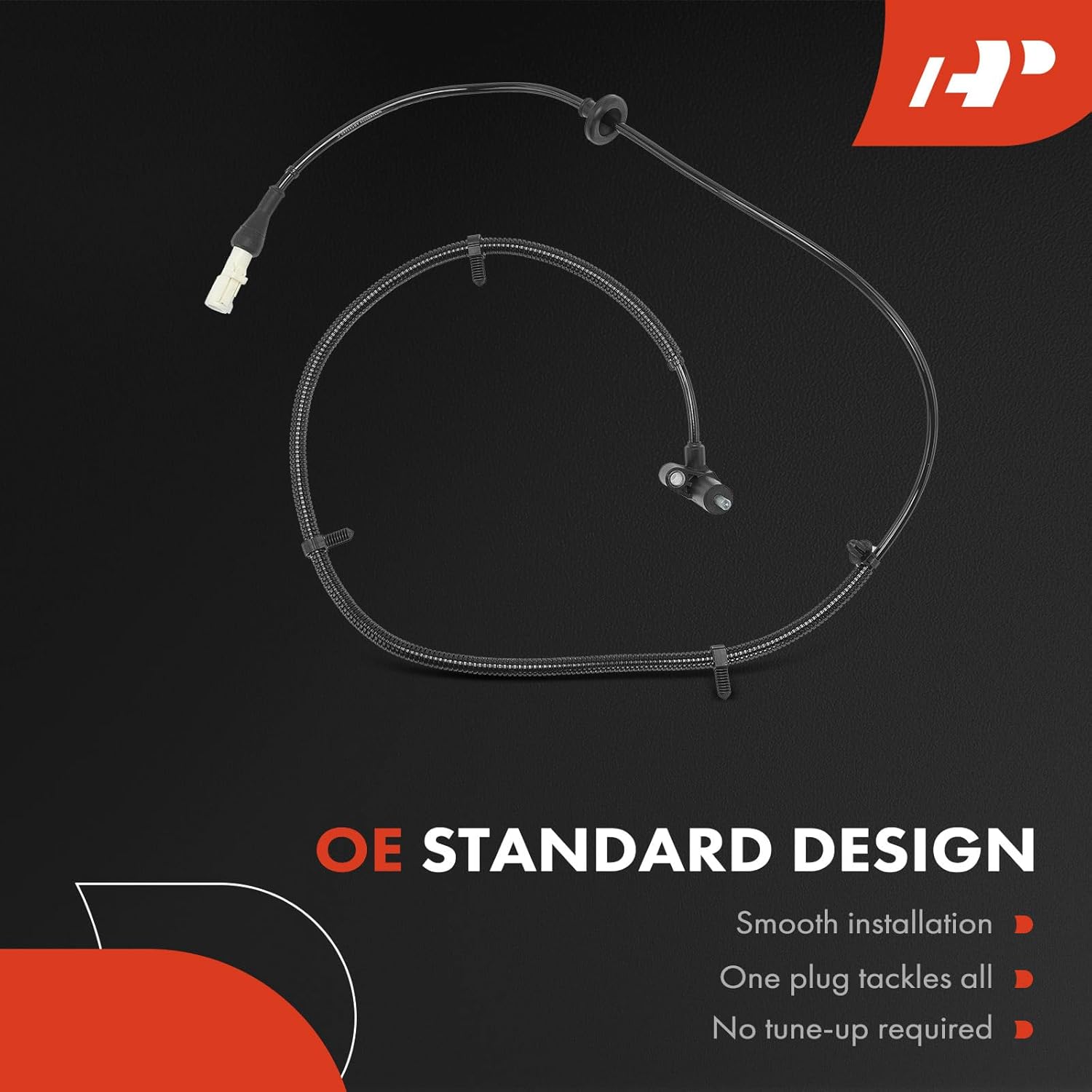 A-Premium Rear Side ABS Wheel Speed Sensor Compatible with Ford & Lincoln & Mercury Models - Crown Victoria 2001-2002, Town Car 2001-2002, Grand Marquis 2001-2002, Marauder 2003-2-PC Set