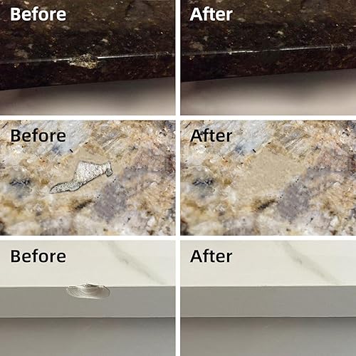 Miniatura 4 de Kit de reparación de mármol y granito Porcelana mármol piedra y cuarzo encimeras Kit de reparación para virutas, abolladuras, grietas, agujeros