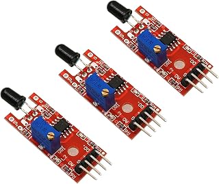10Gtek# Flame Sensor Module IR Sensor KY-026 Intelligent car fire Source Detection Module Temperature Detecting for Arduino